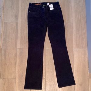 NWT girls Crewcuts navy corduroy bootcut pants. Size 12